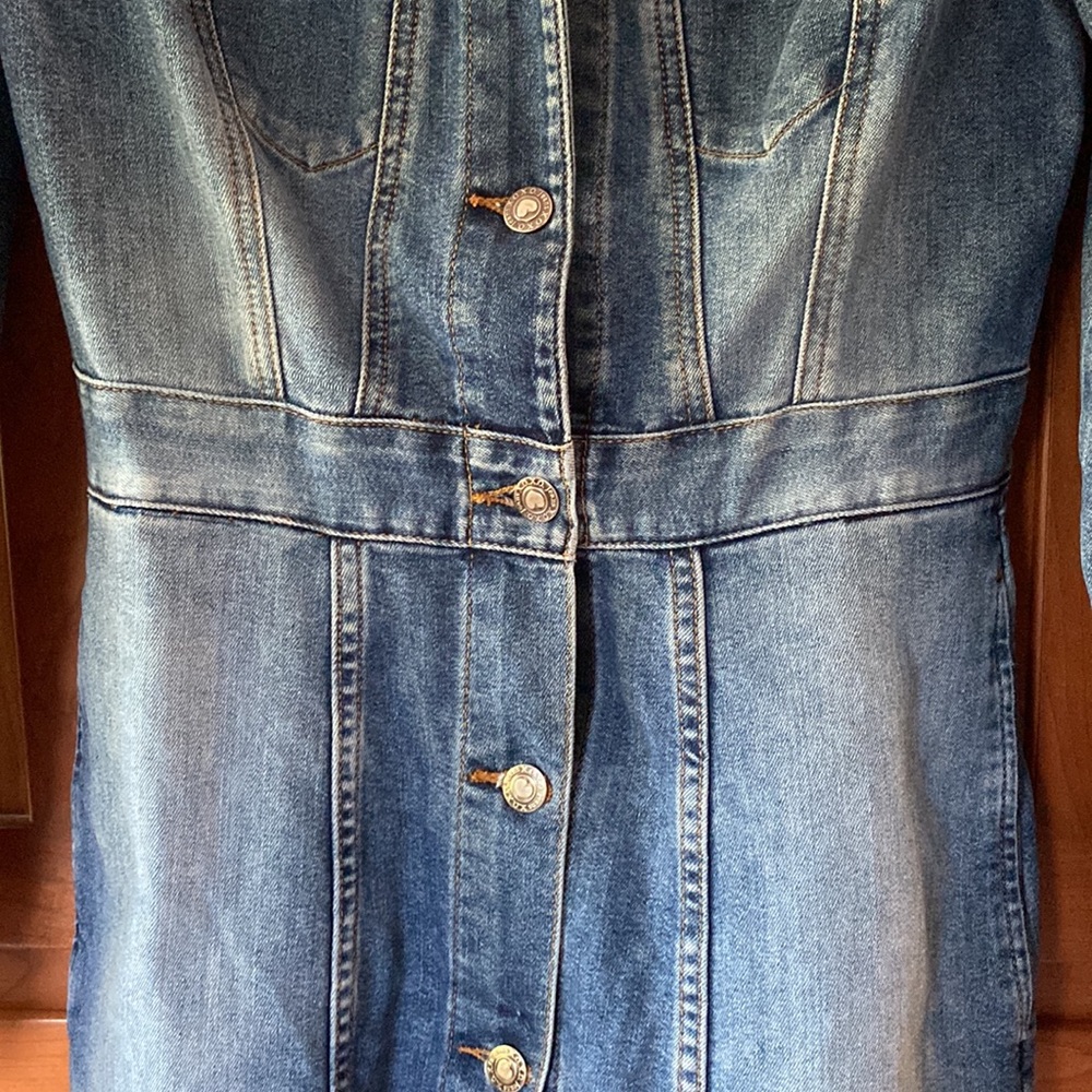 Vintage XOXO Denim button up dress coat - Picture 5 of 12